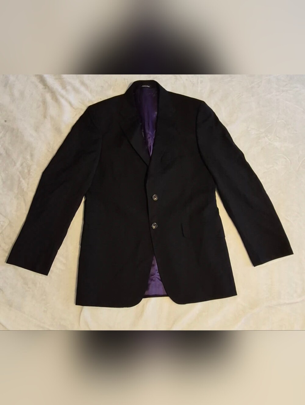 Paul Smith Black  Coat with Purple Lining